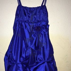 dark blue dress